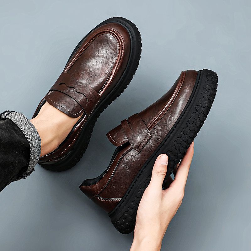 2026 New Men's Loafers Soft Le - Men'S Shoes Loafers Casual ulasan dan harga