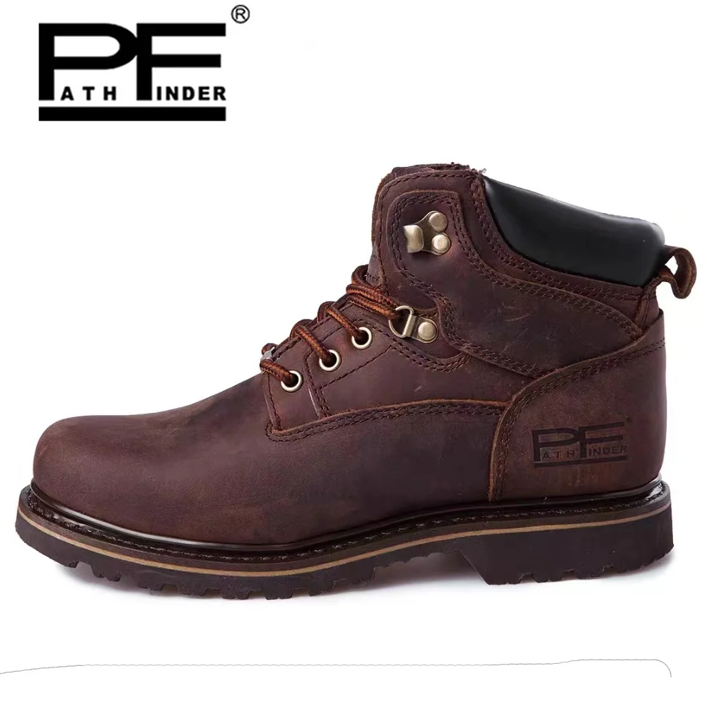 pf Men's Fashion Genuine Leath - Work Boot Steel Toe ulasan dan harga