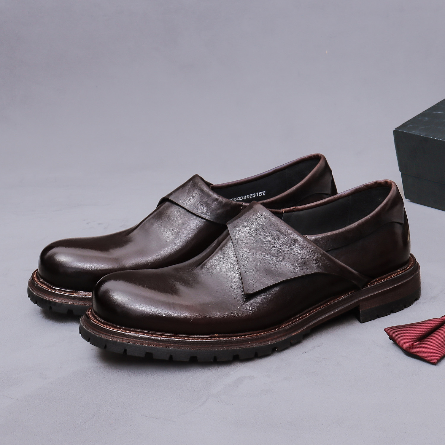 Luxury Men's Genuine Leather M - Monk Strap Shoe ulasan dan harga