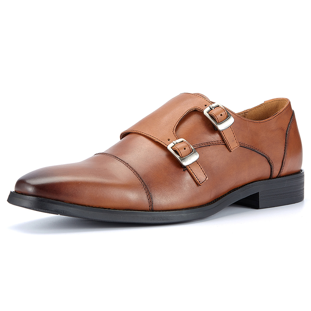 Men's Monk Strap Formal Leathe - Monk Strap Shoe ulasan dan harga