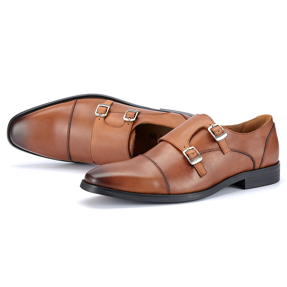 Men's Monk Strap Formal Leathe - Monk Strap Shoe ulasan dan harga