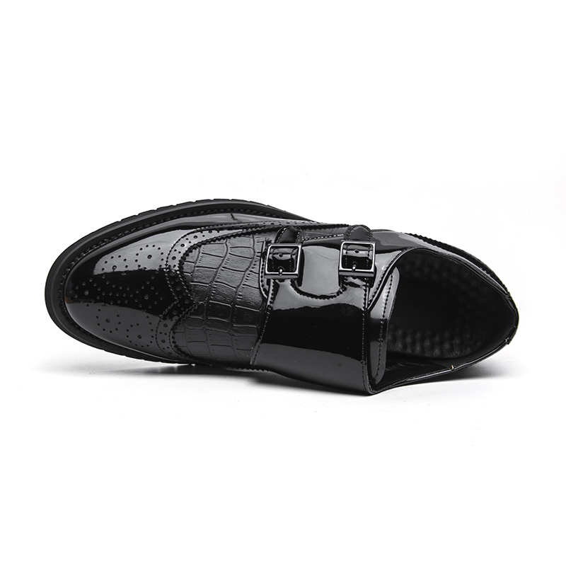 Men Patent Leather Monk Strap  - Monk Strap Shoe ulasan dan harga
