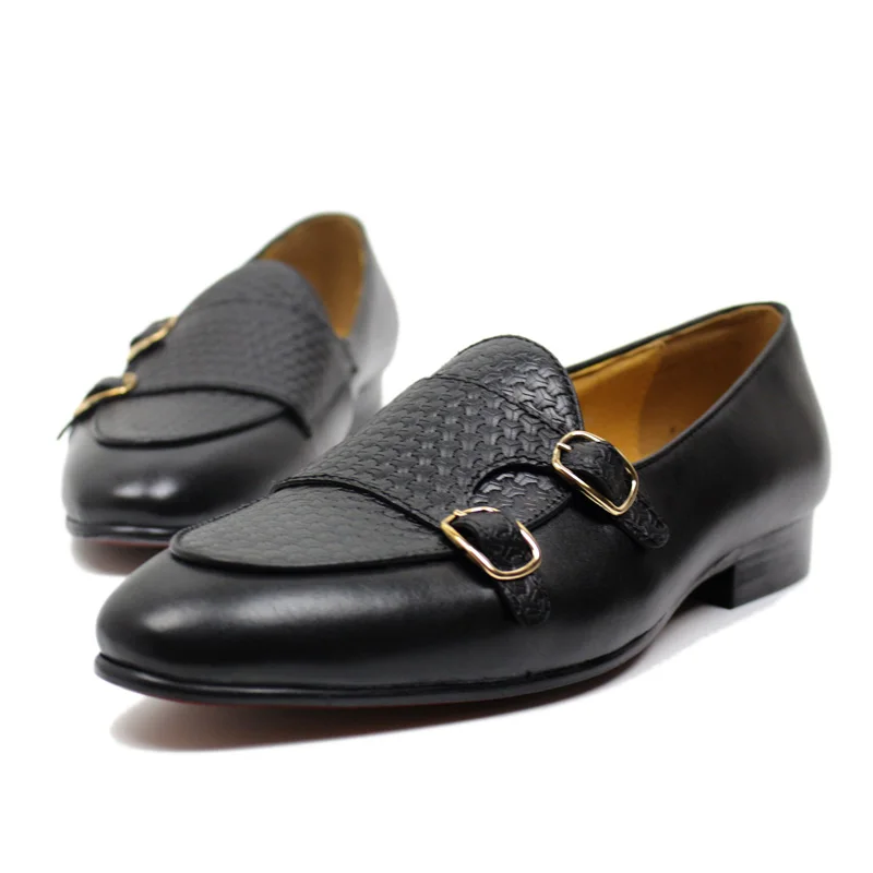 Men's Genuine Leather Loafers  - Monk Strap Shoe ulasan dan harga