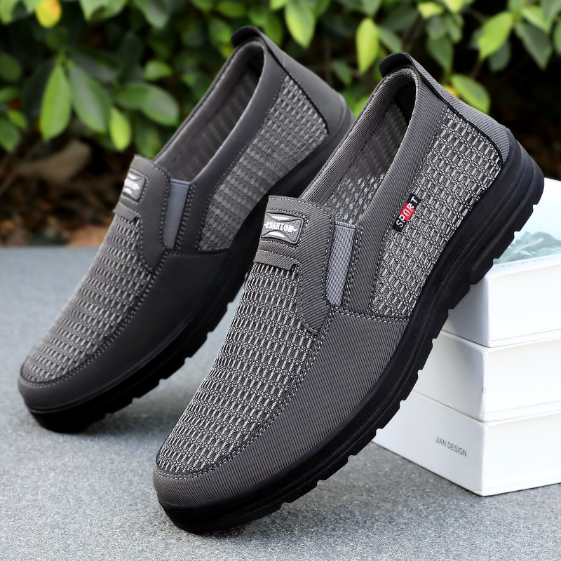 Men Slip‑on Breathable Mesh Lo - Men'S Shoes Loafers Casual ulasan dan harga