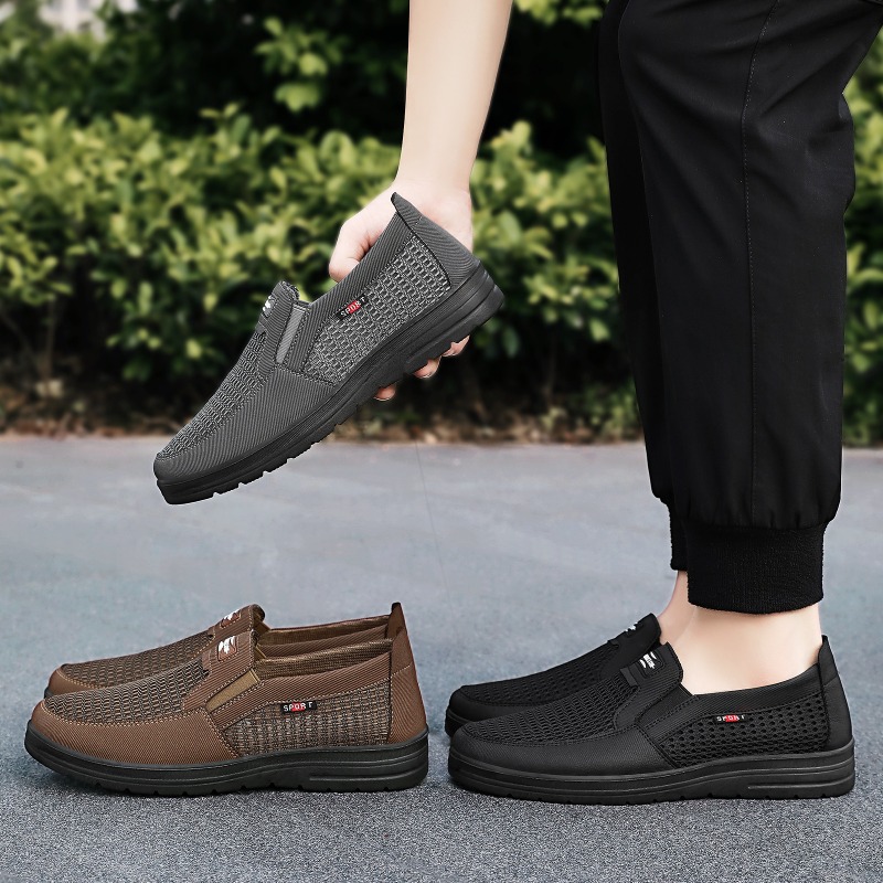 Men Slip‑on Breathable Mesh Lo - Men'S Shoes Loafers Casual ulasan dan harga