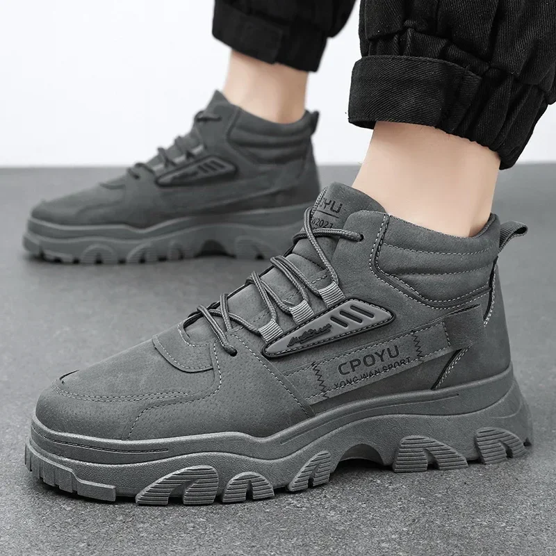 Ankle Boots Men's Shoes Spring - Men'S Shoes To Increase Height ulasan dan harga