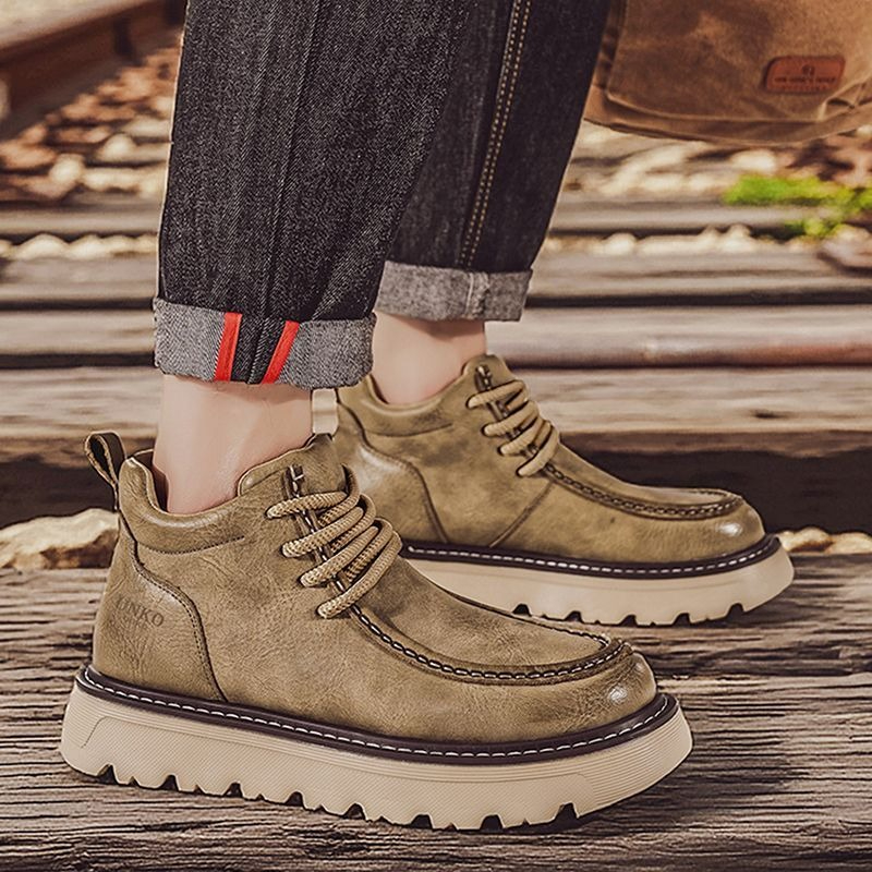 Men Winter Chelsea Boots Briti - Men'S Shoes To Increase Height ulasan dan harga