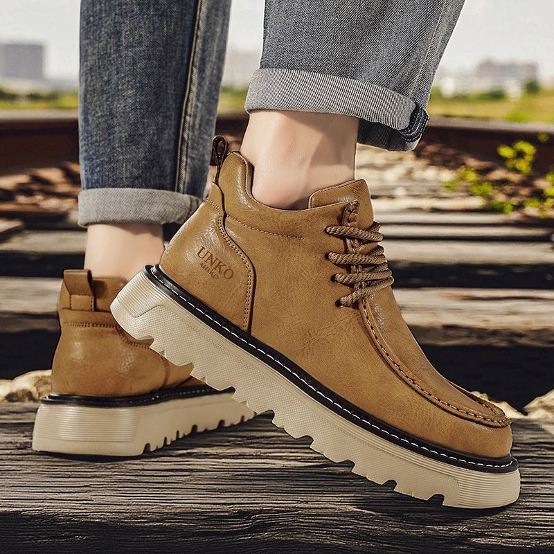 Men Winter Chelsea Boots Briti - Men'S Shoes To Increase Height ulasan dan harga