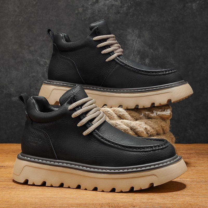 Men Winter Chelsea Boots Briti - Men'S Shoes To Increase Height ulasan dan harga
