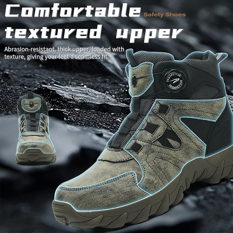 New Men's Safety Boots Work Bo - Work Boot Steel Toe ulasan dan harga