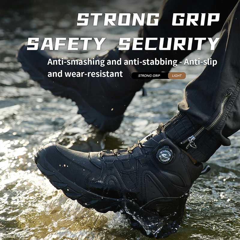 New Men's Safety Boots Work Bo - Work Boot Steel Toe ulasan dan harga
