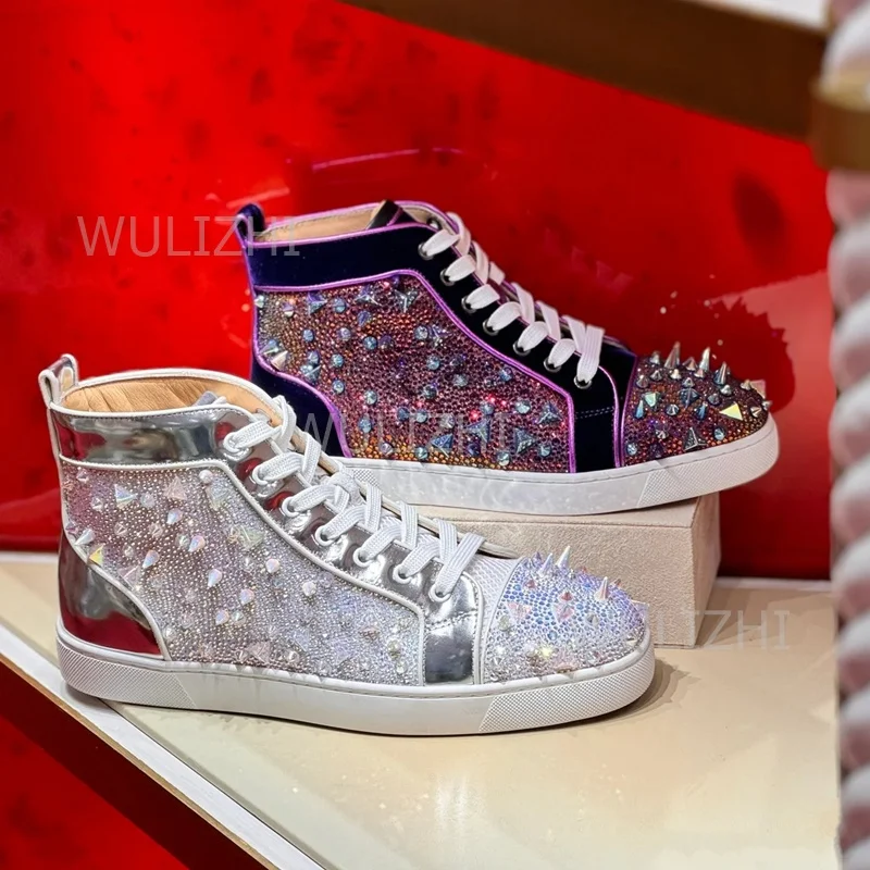 Dark Purple Crystal Rivet Men  - Men'S Shoes For Tennis ulasan dan harga
