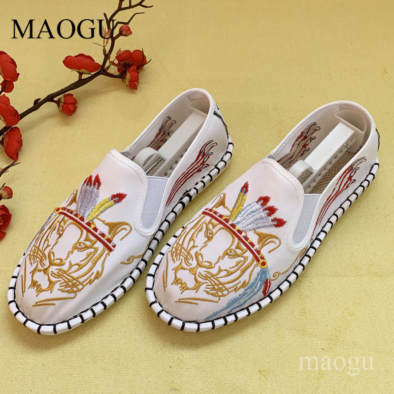 Unisex Chinese Style Embroider - Men'S Shoes Loafers Casual ulasan dan harga