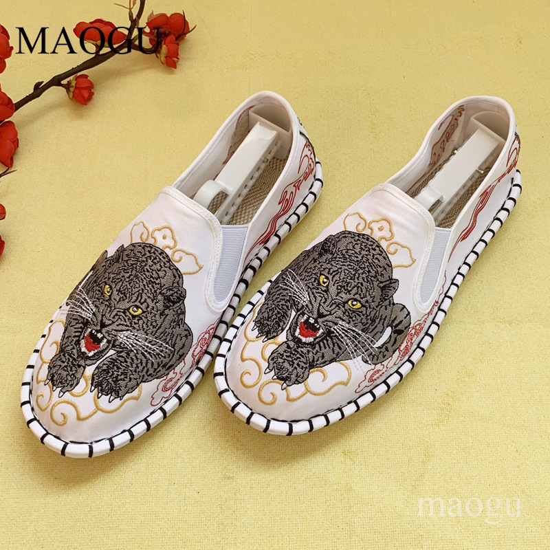 Unisex Chinese Style Embroider - Men'S Shoes Loafers Casual ulasan dan harga