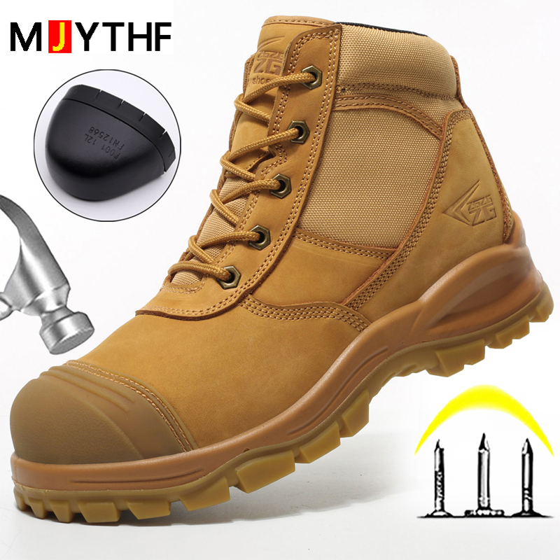Genuine Leather Men's Boots Sa - Work Boot Steel Toe ulasan dan harga