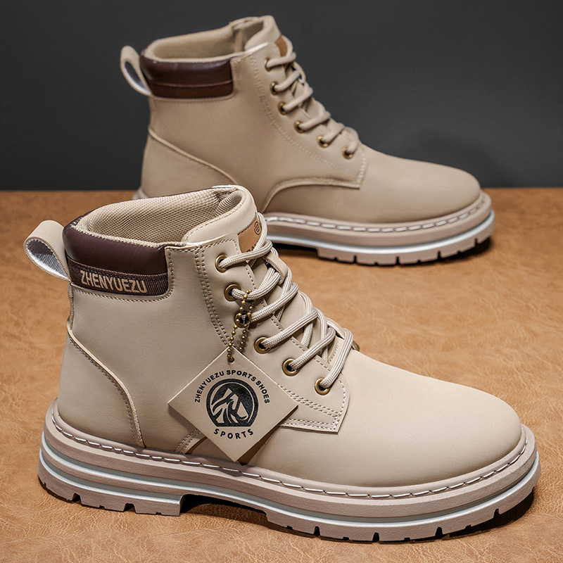 Autumn and Winter Retro Short  - Men'S Shoes To Increase Height ulasan dan harga