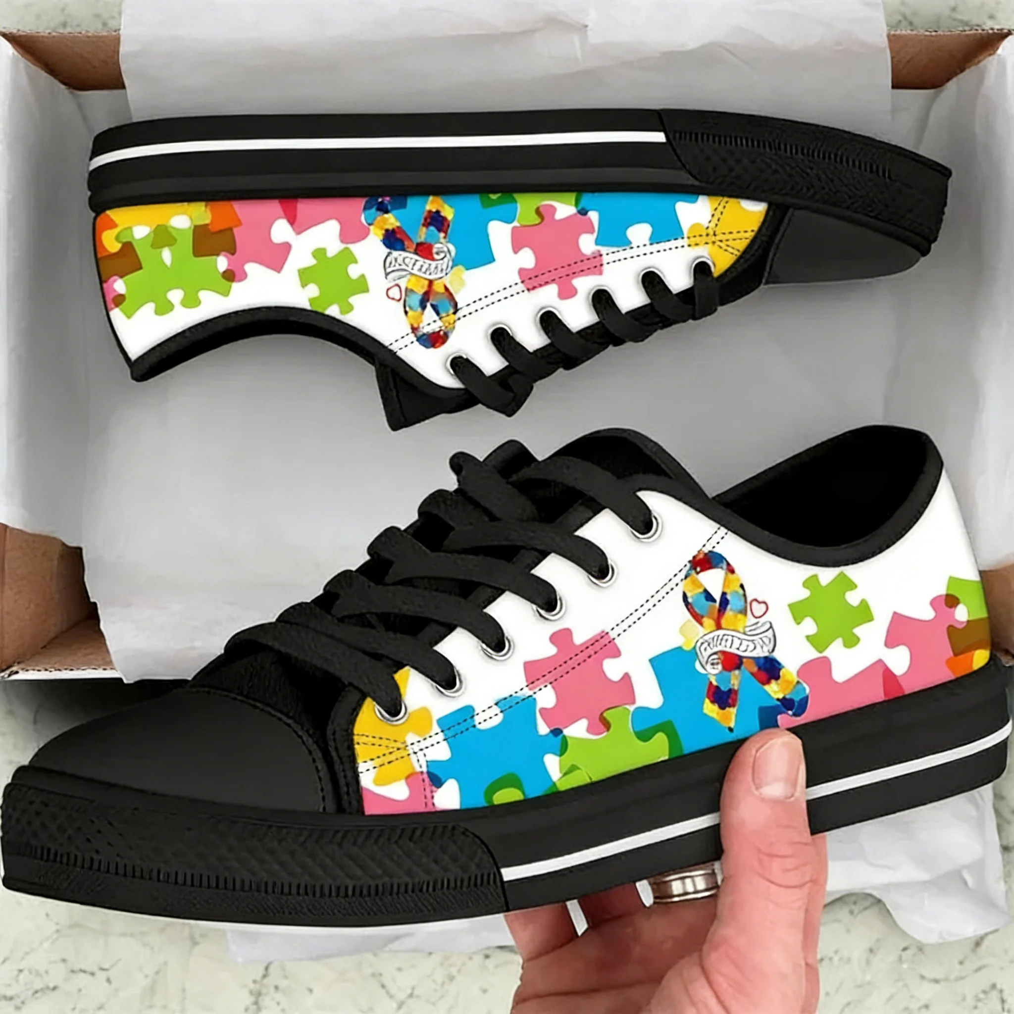Autism Awareness Cancer Ribbon - Men'S Shoes For Tennis ulasan dan harga