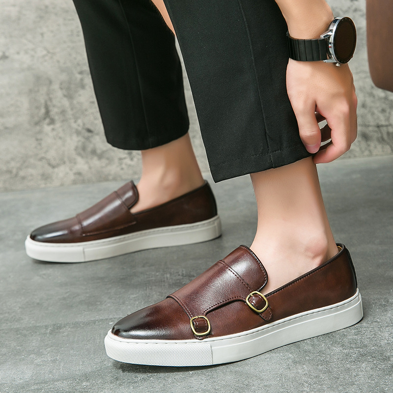 Designer New Shoes for Men Lea - Monk Strap Shoe ulasan dan harga