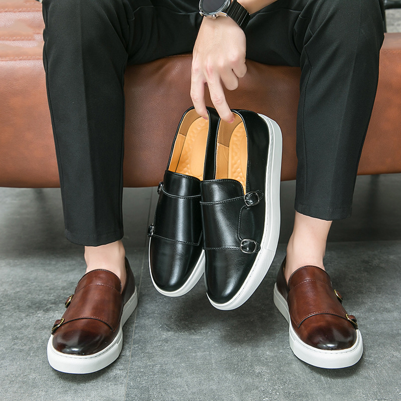 Designer New Shoes for Men Lea - Monk Strap Shoe ulasan dan harga