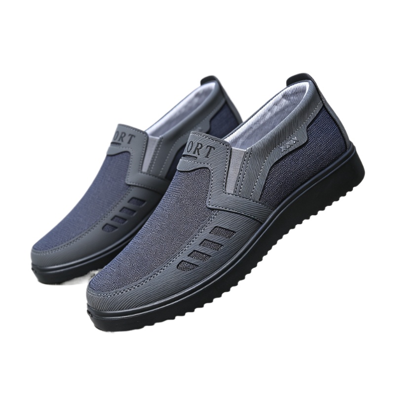Men Slip‑On Canvas Loafers Bre - Men'S Shoes Loafers Casual ulasan dan harga