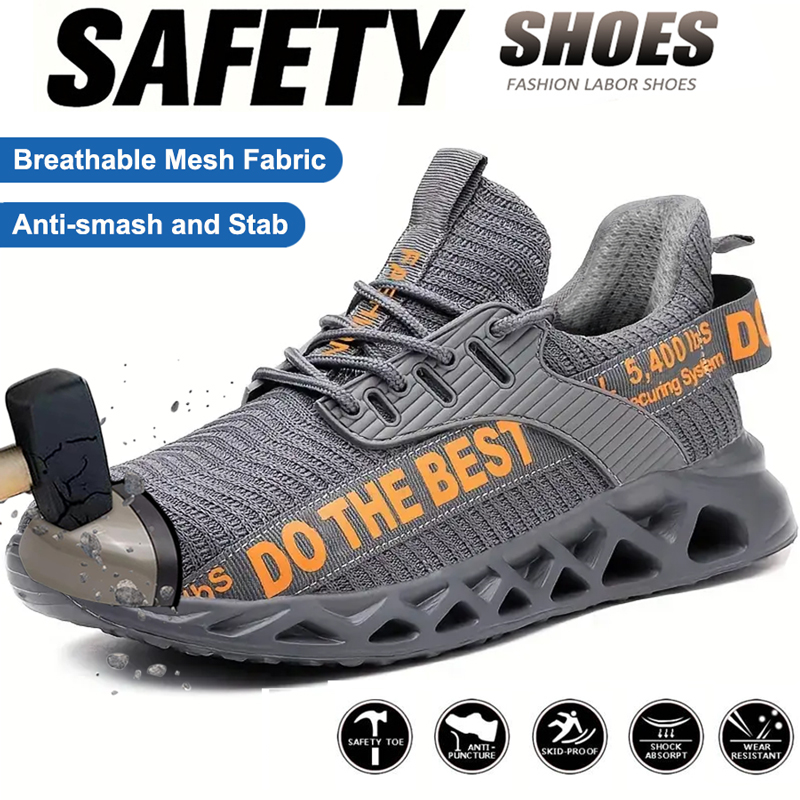 Steel Toe Safety Shoes for Men - Work Boot Steel Toe ulasan dan harga